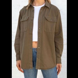 Olive green nancy jacket brandy melville john galt